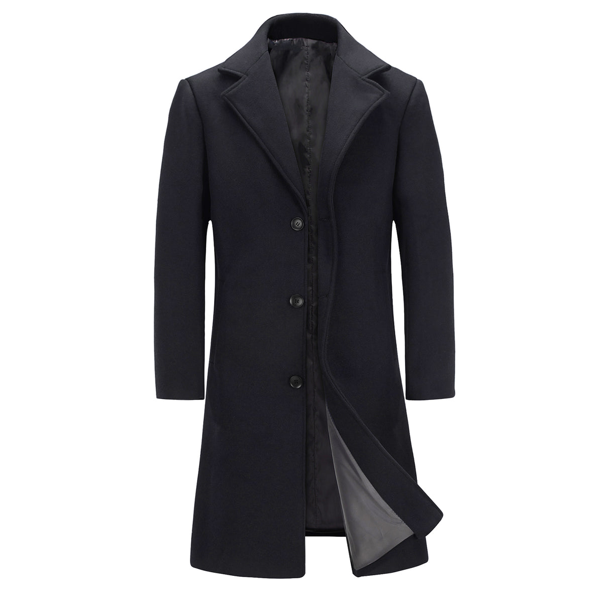 INVACHI Wool Blend Trench Coat