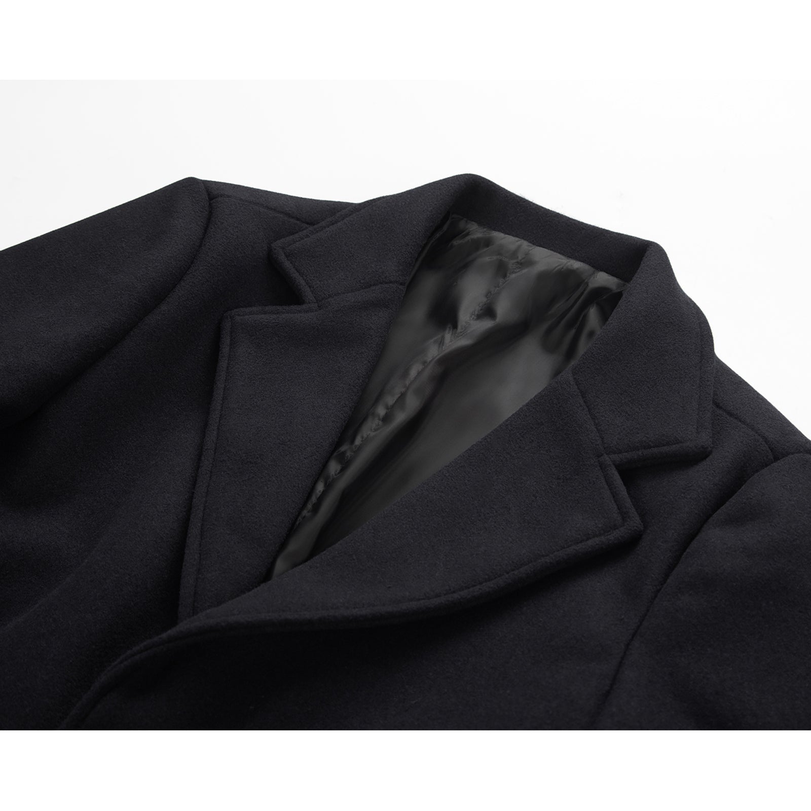 INVACHI Wool Blend Trench Coat