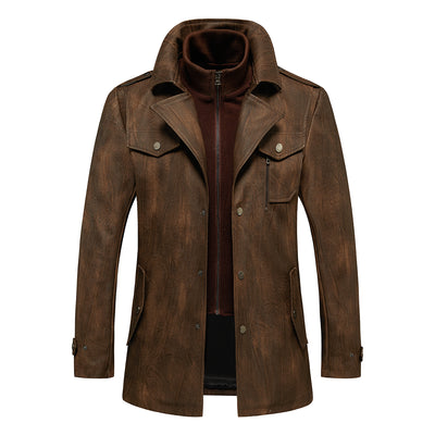 INVACHI Vintage Leather Jacket