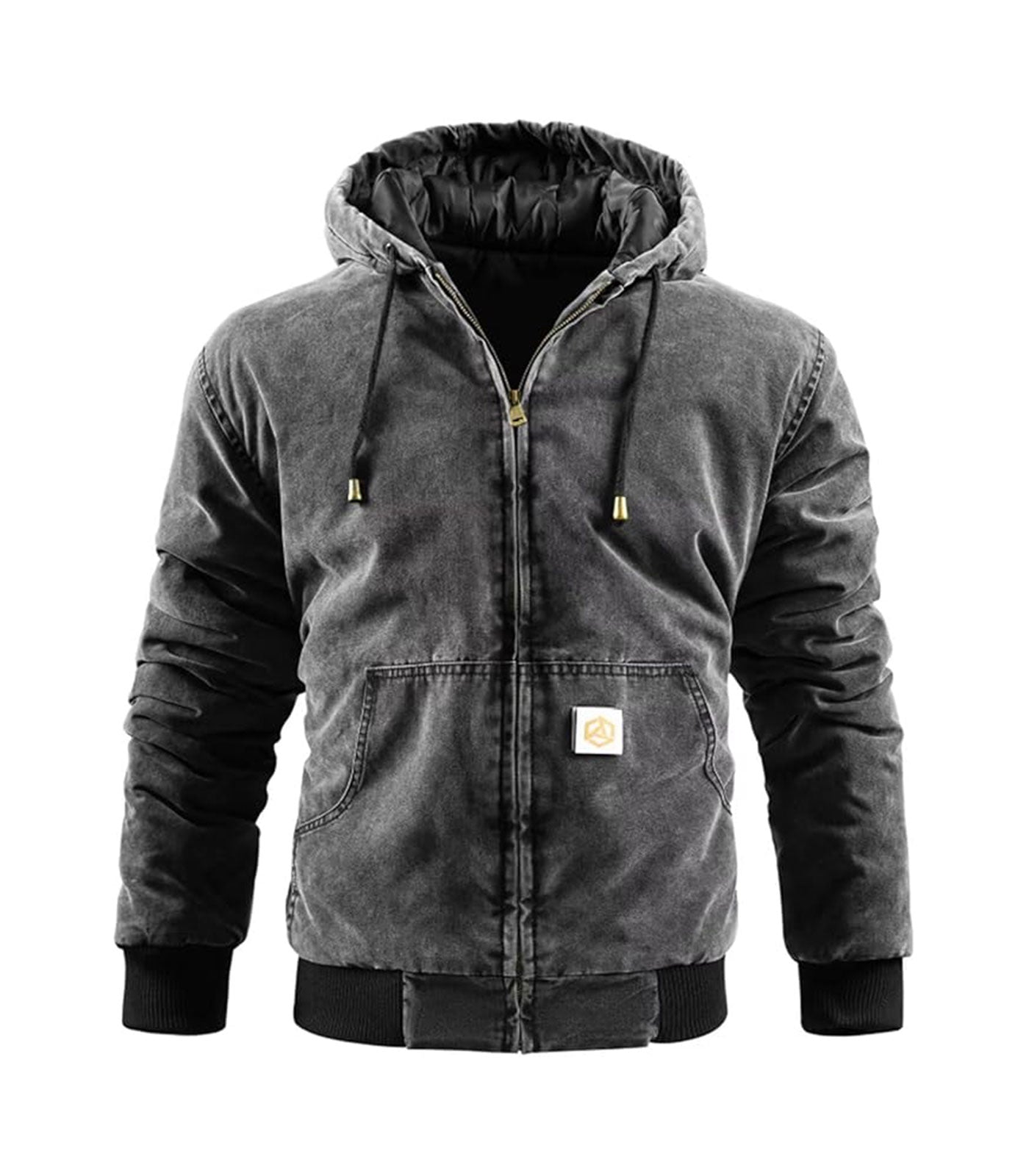 INVACHI Men's Warm Cotton Work Coat