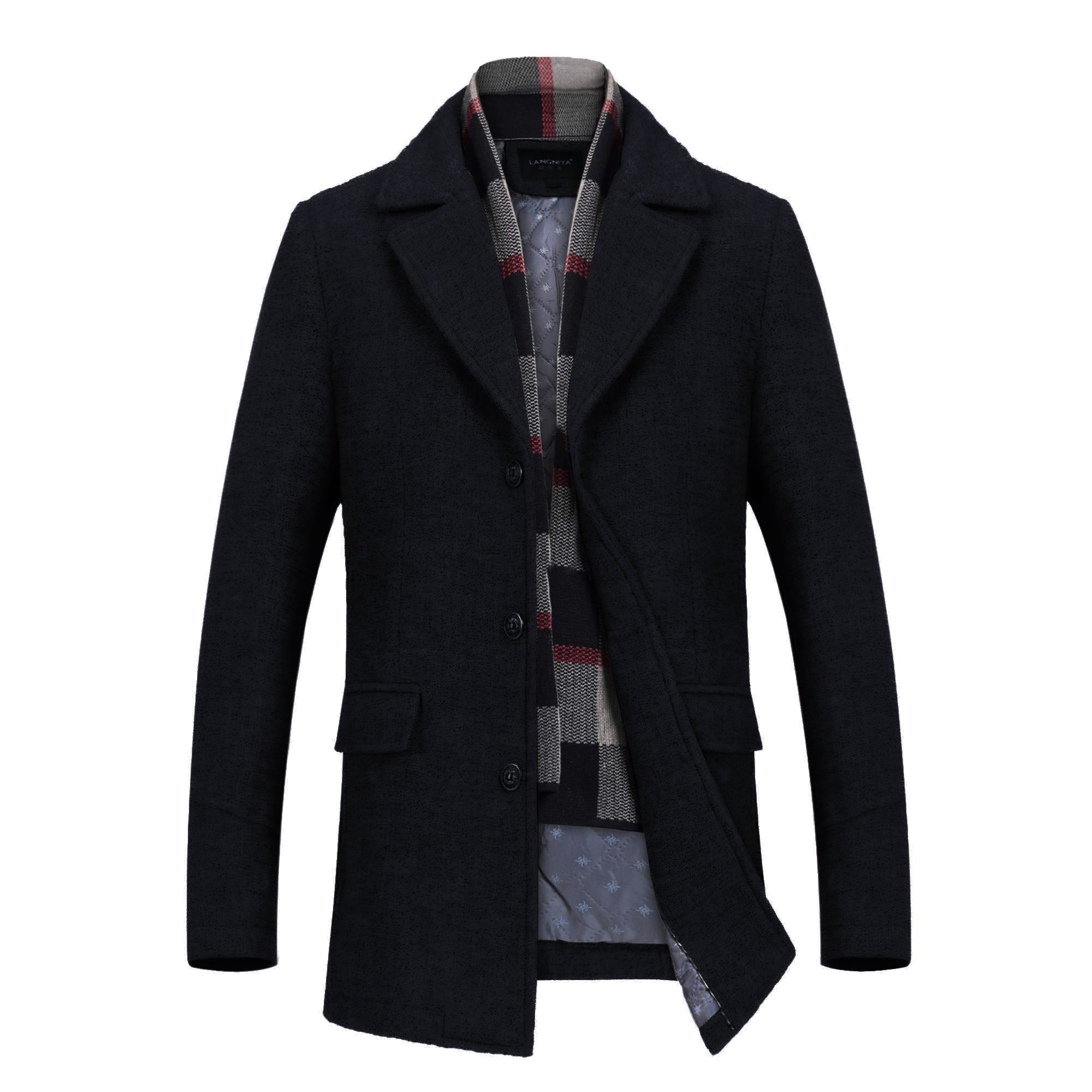 INVACHI Wool Blend Coat
