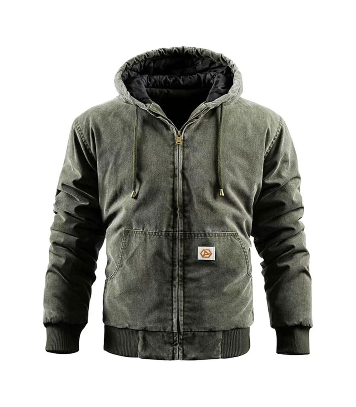 INVACHI Men's Warm Cotton Work Coat