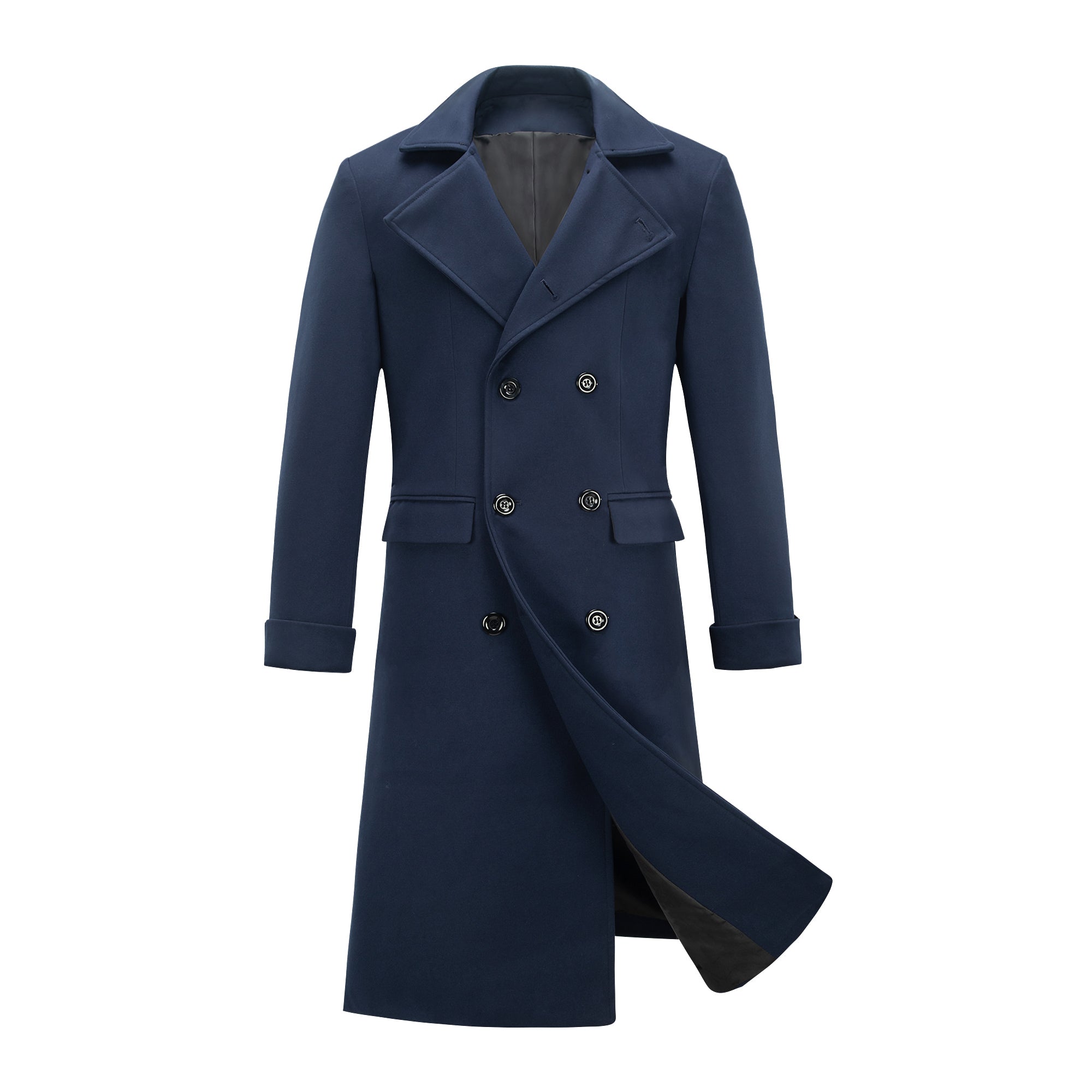 INVACHI Mens Pea Coat