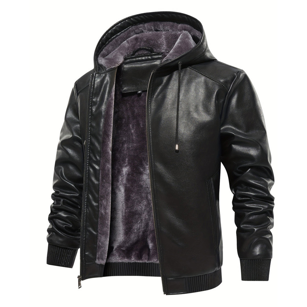 INVACHI Faux Leather Jacket