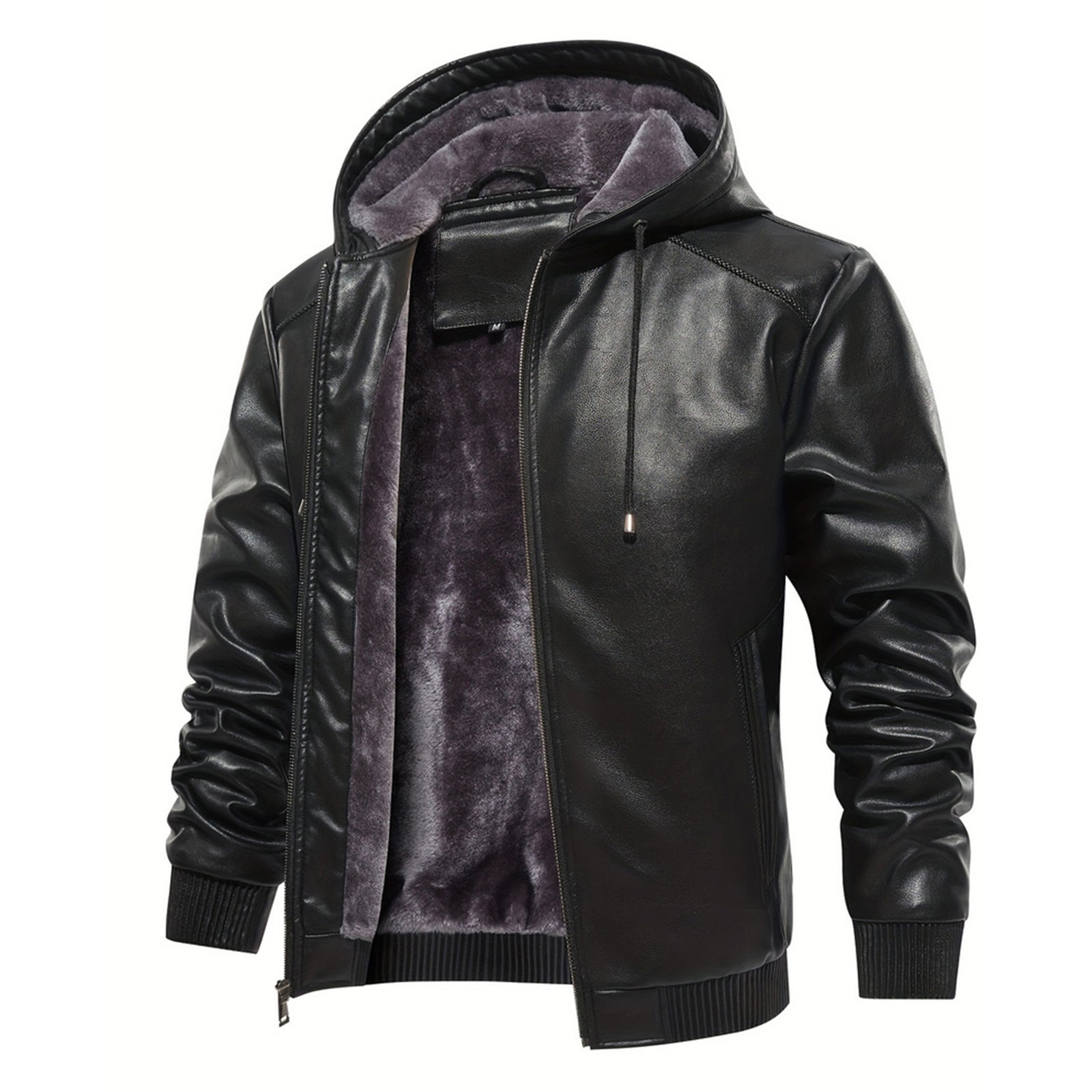 INVACHI Faux Leather Jacket