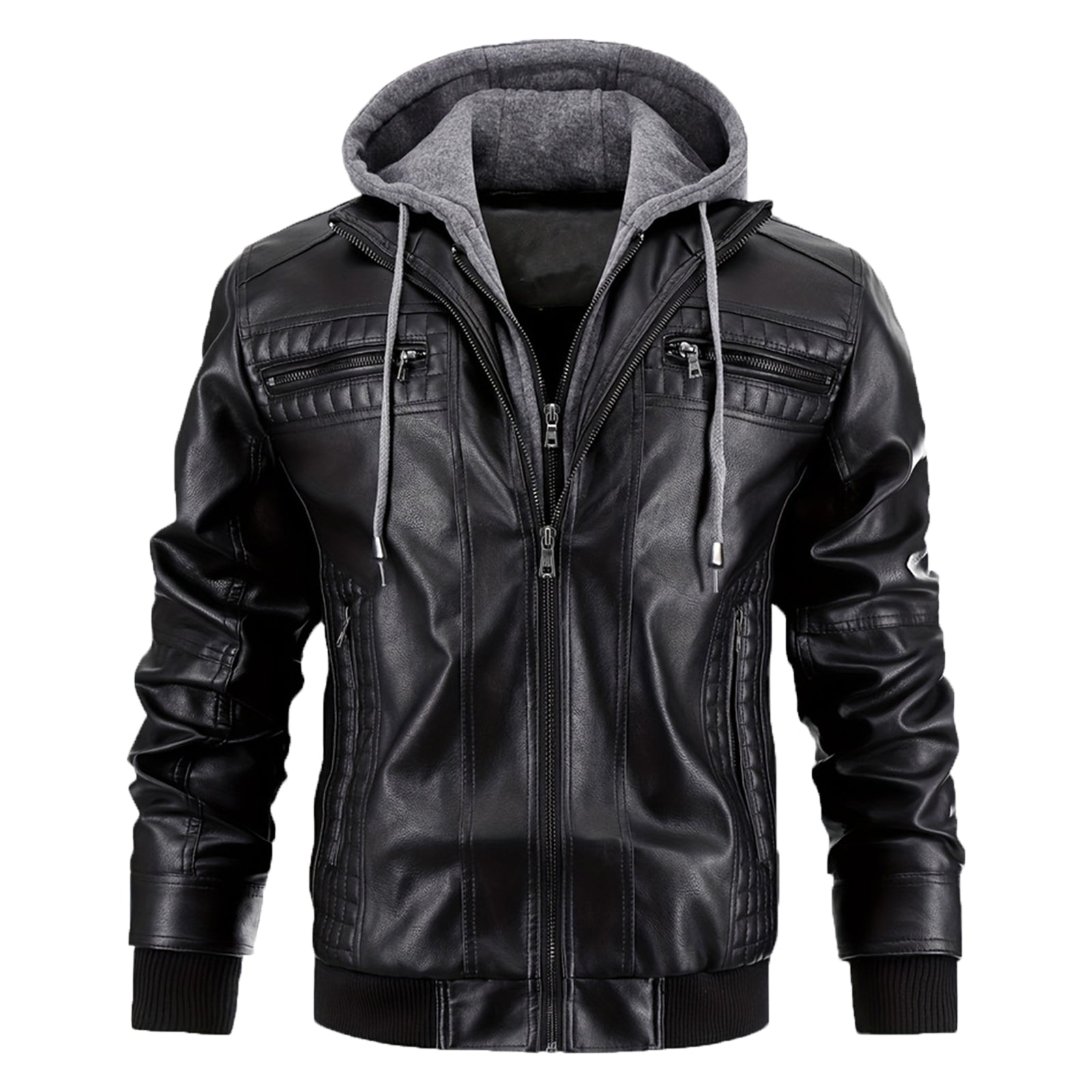 INVACHI Vintage Leather Jacket