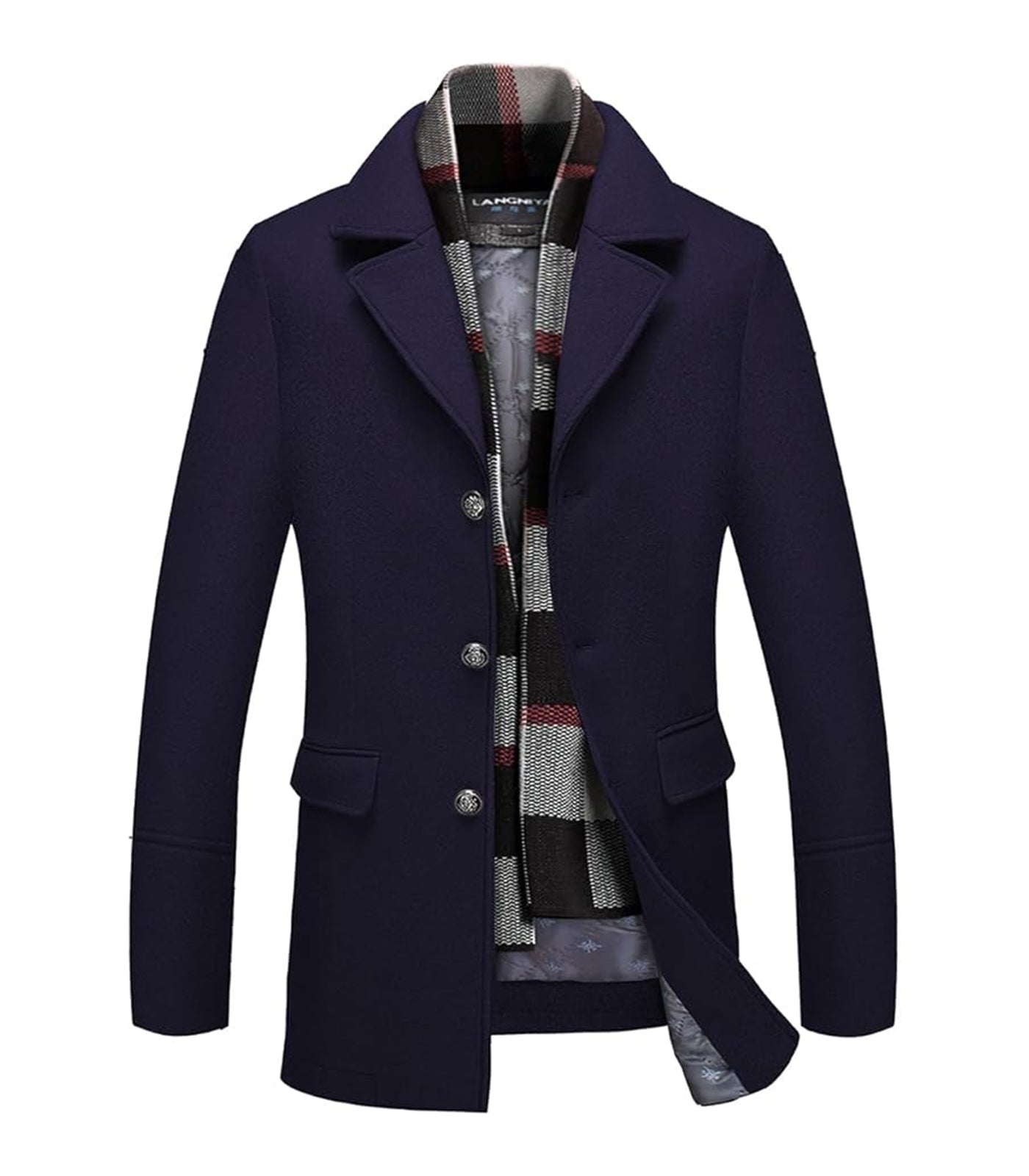 INVACHI Wool Blend Coat