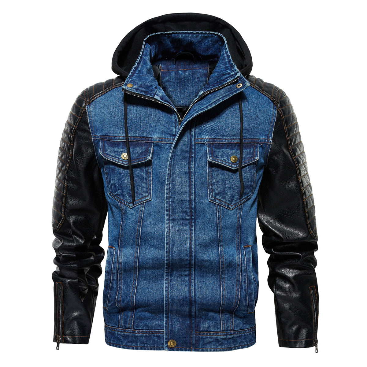 INVACHI Hooded Denim Jacket