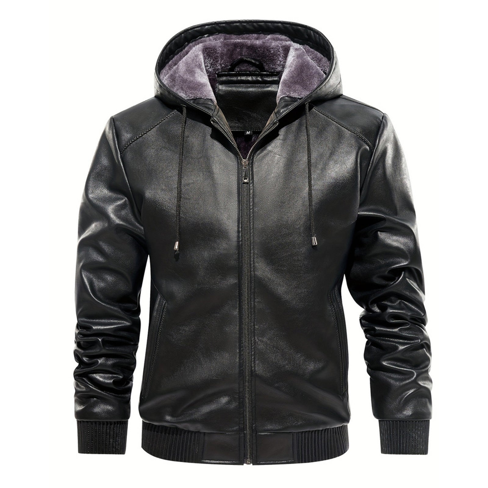 INVACHI Faux Leather Jacket