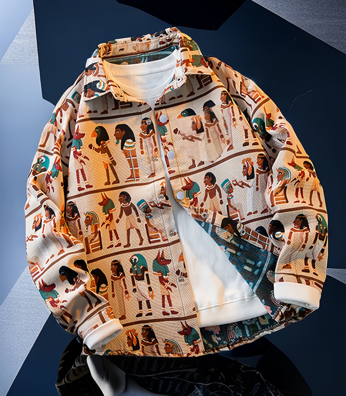 INVACHI Van Gogh Print Shirt