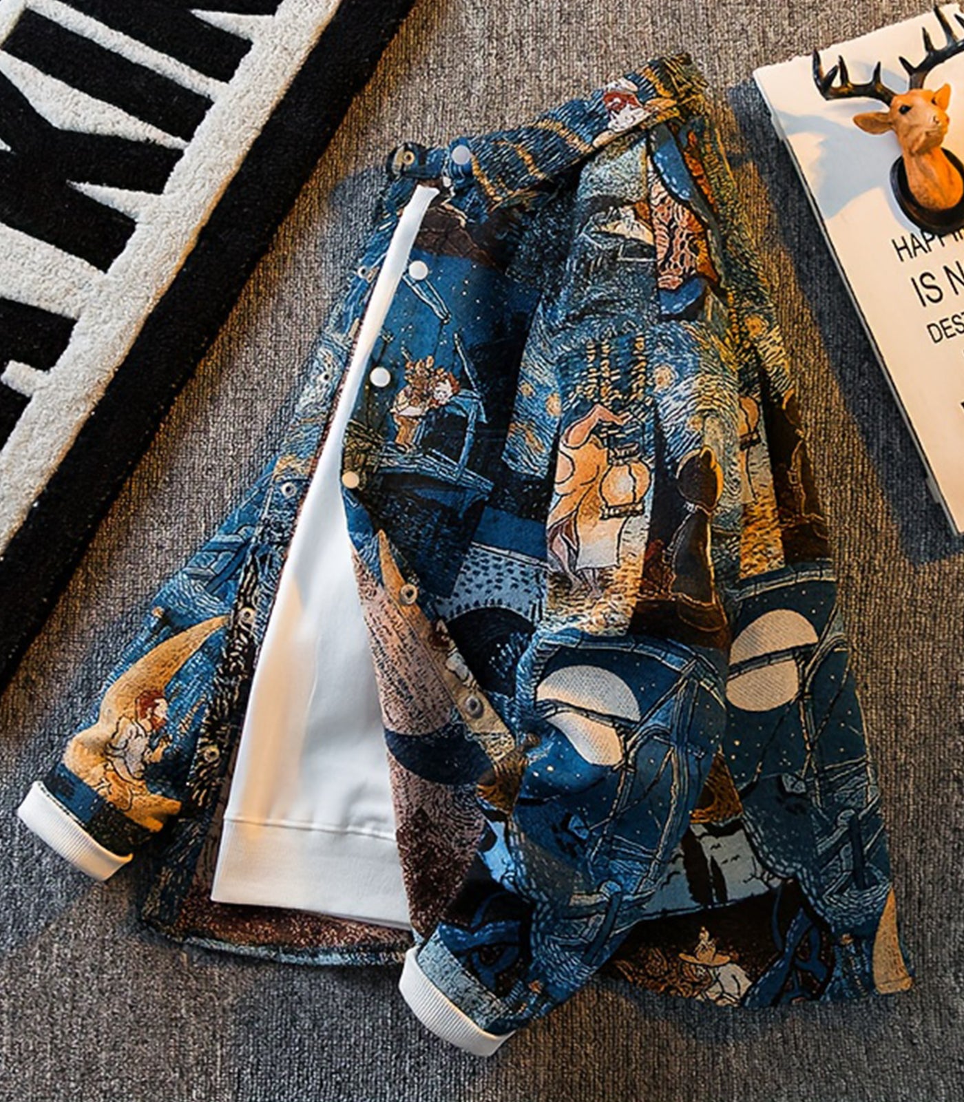 INVACHI Van Gogh Print Shirt