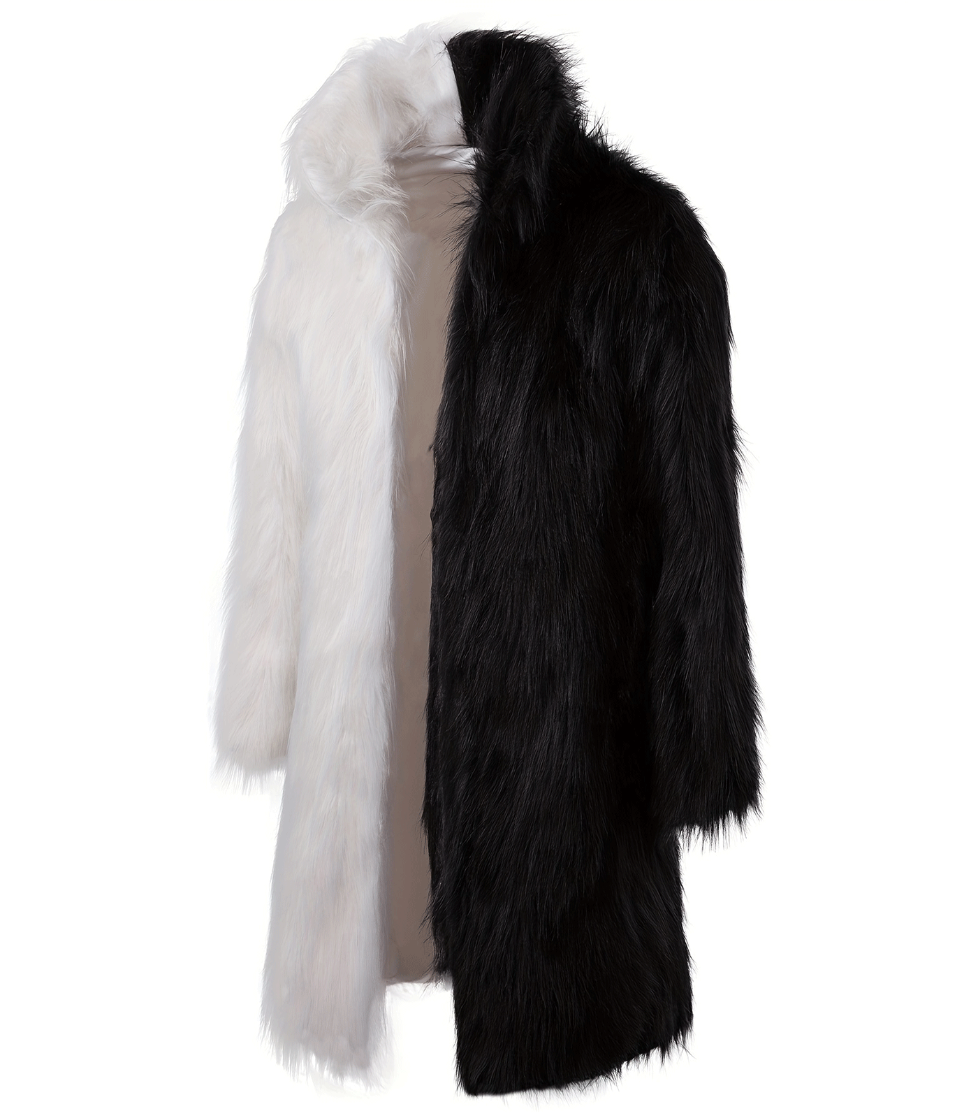 INVACHI Men's Vinatge Fur Coat