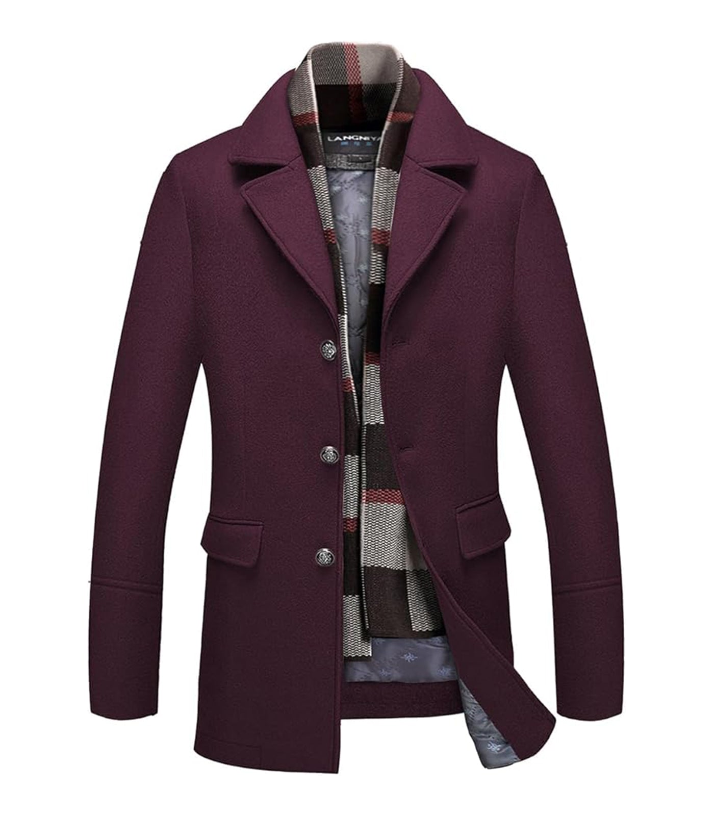 INVACHI Wool Blend Coat