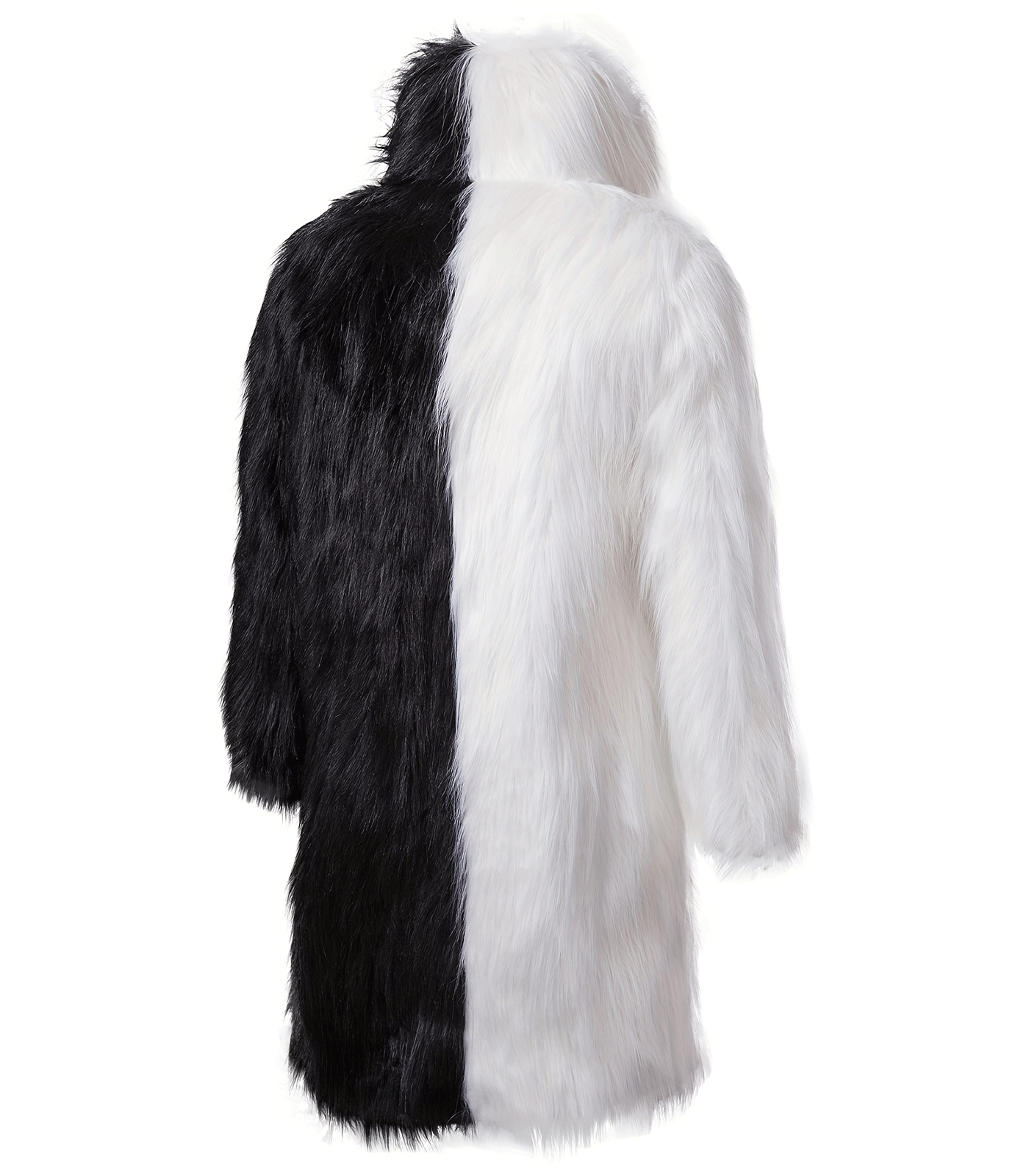 INVACHI Men's Vinatge Fur Coat