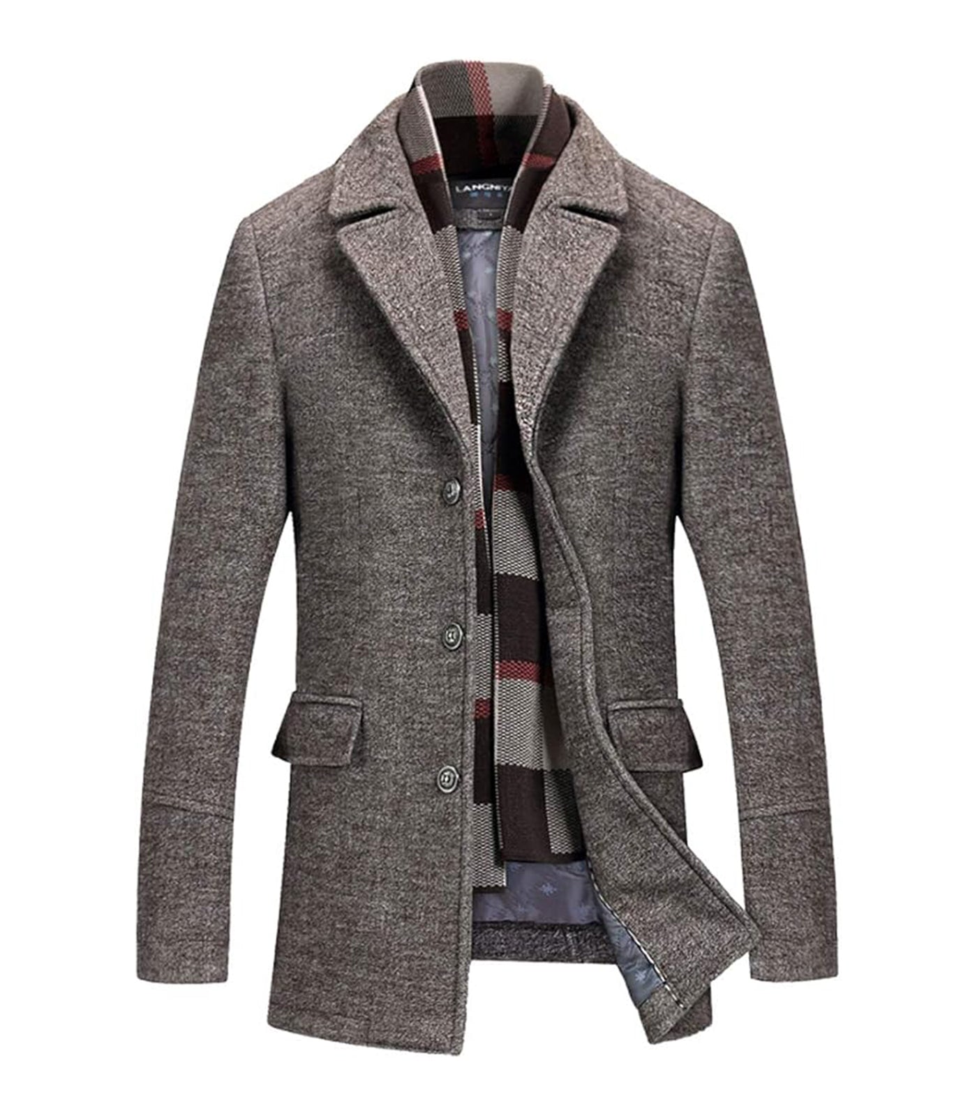 INVACHI Wool Blend Coat