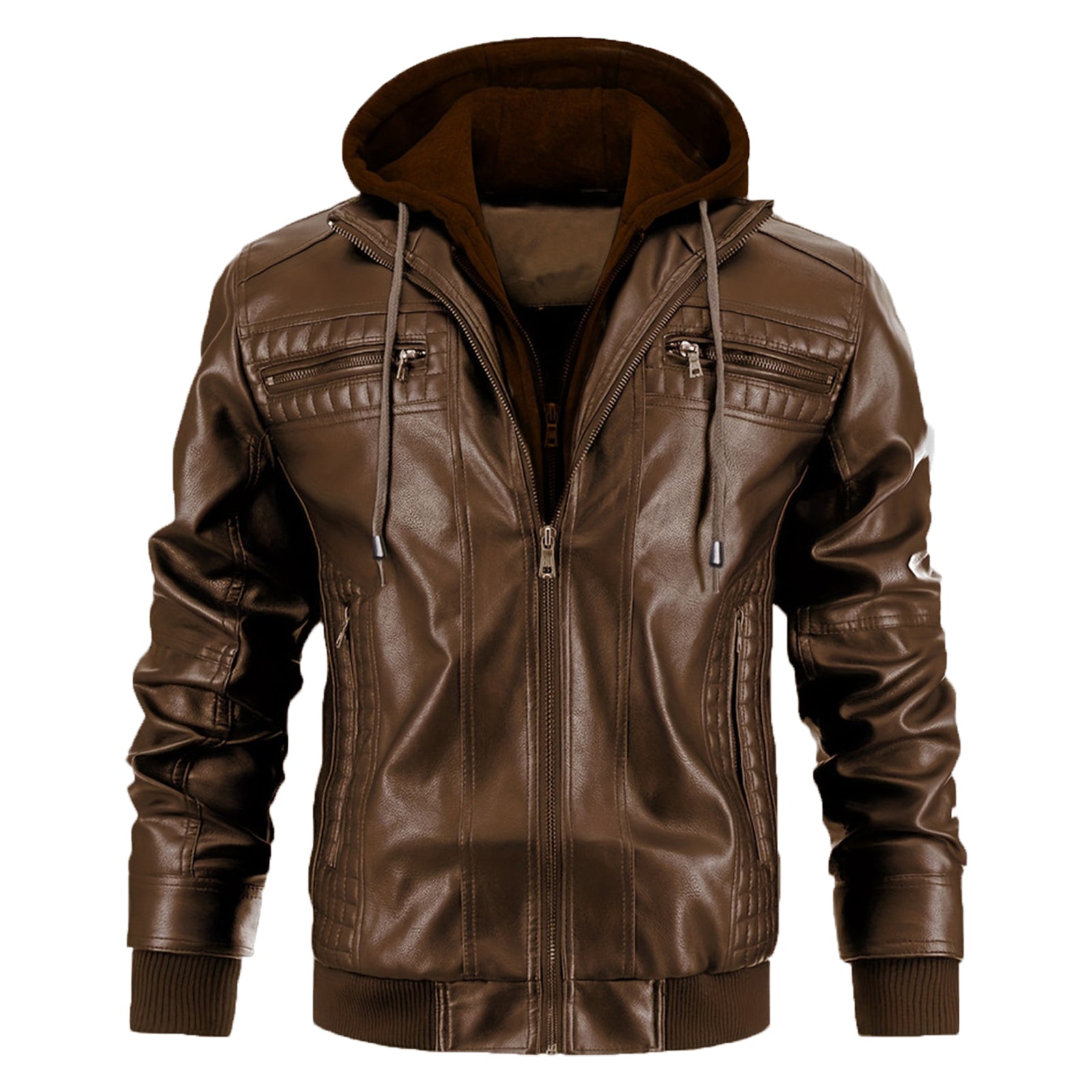 INVACHI Vintage Leather Jacket