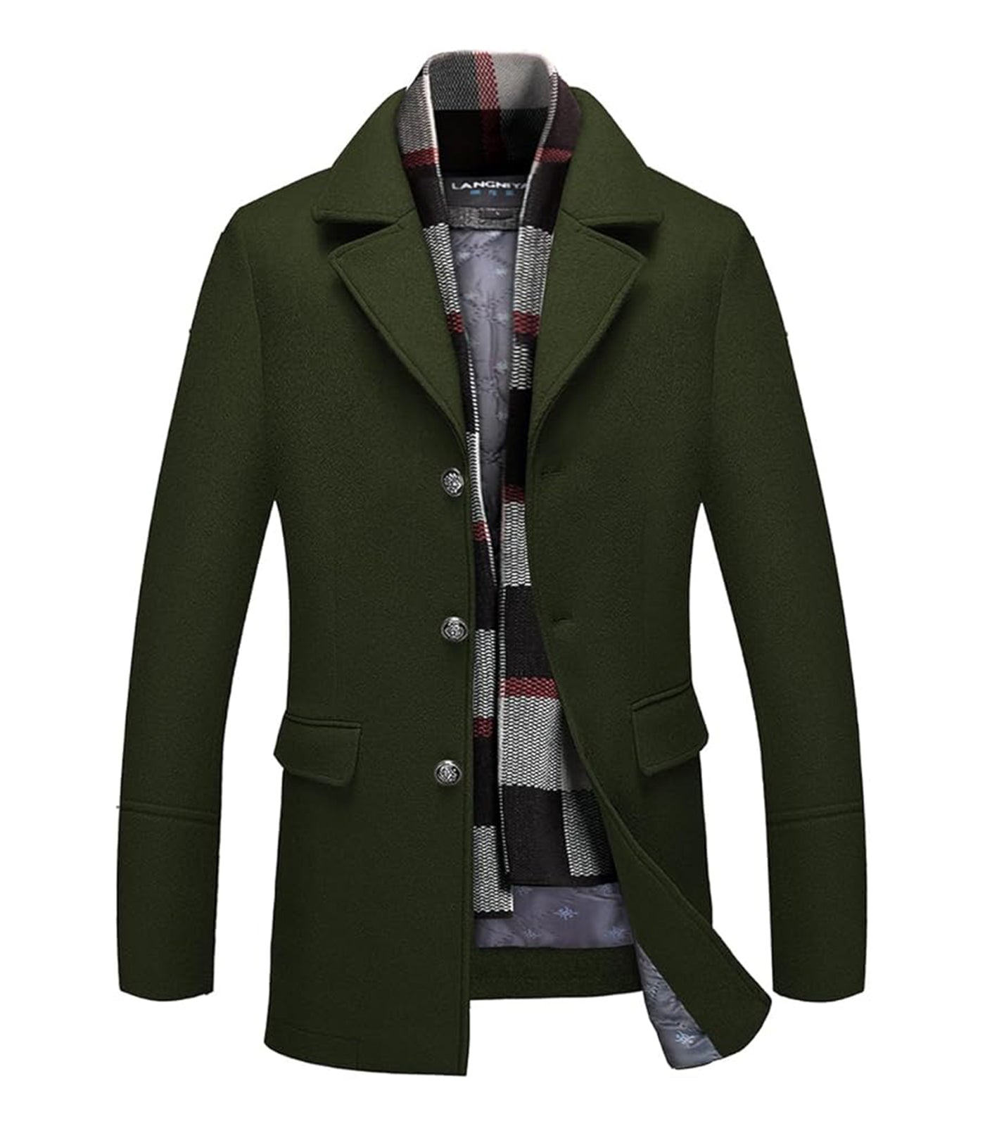 INVACHI Wool Blend Coat