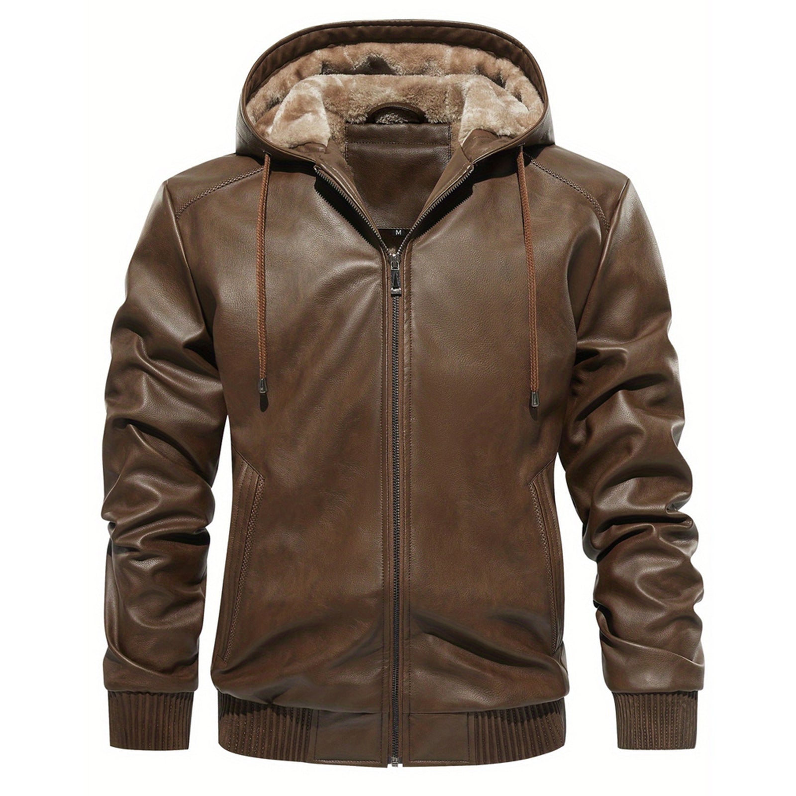 INVACHI Faux Leather Jacket