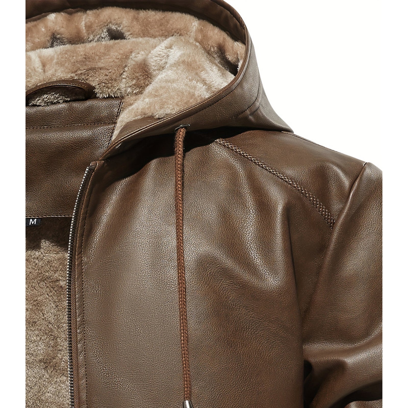 INVACHI Faux Leather Jacket
