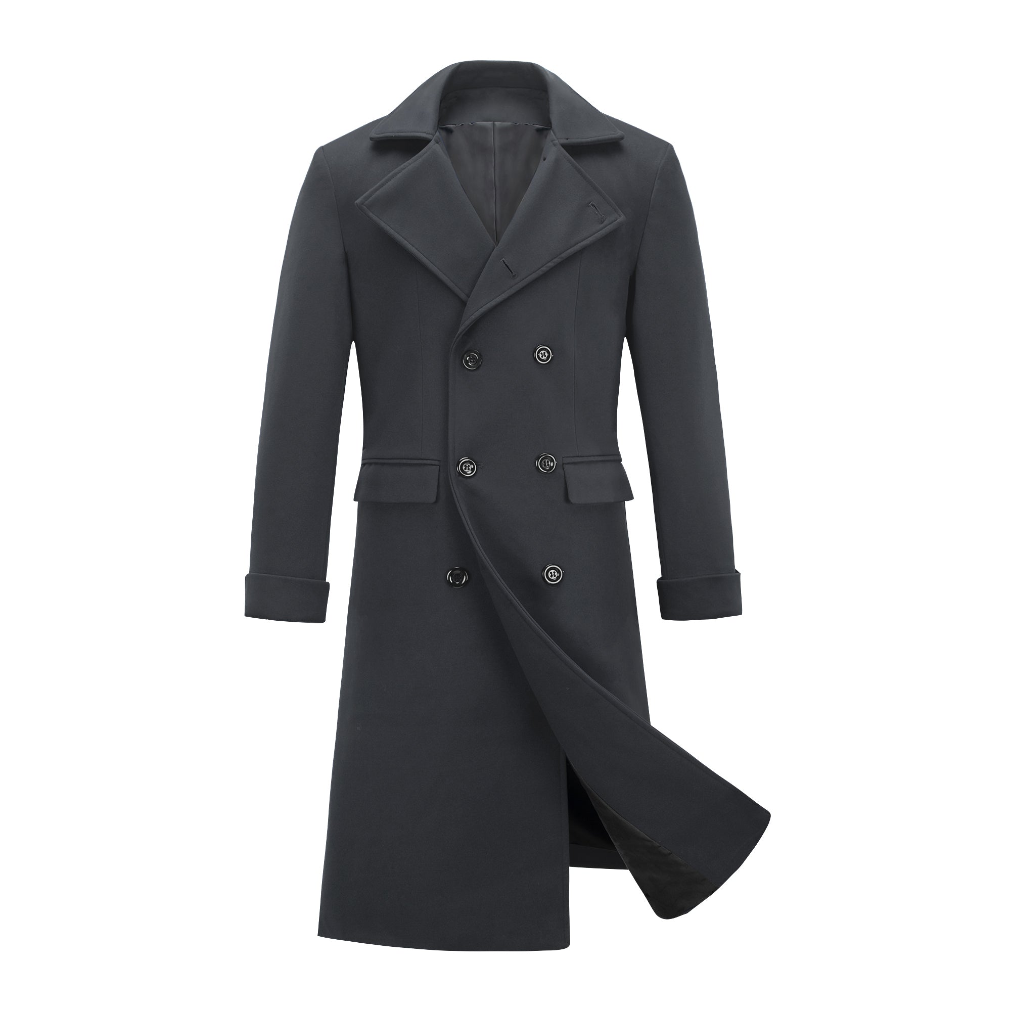 INVACHI Mens Pea Coat