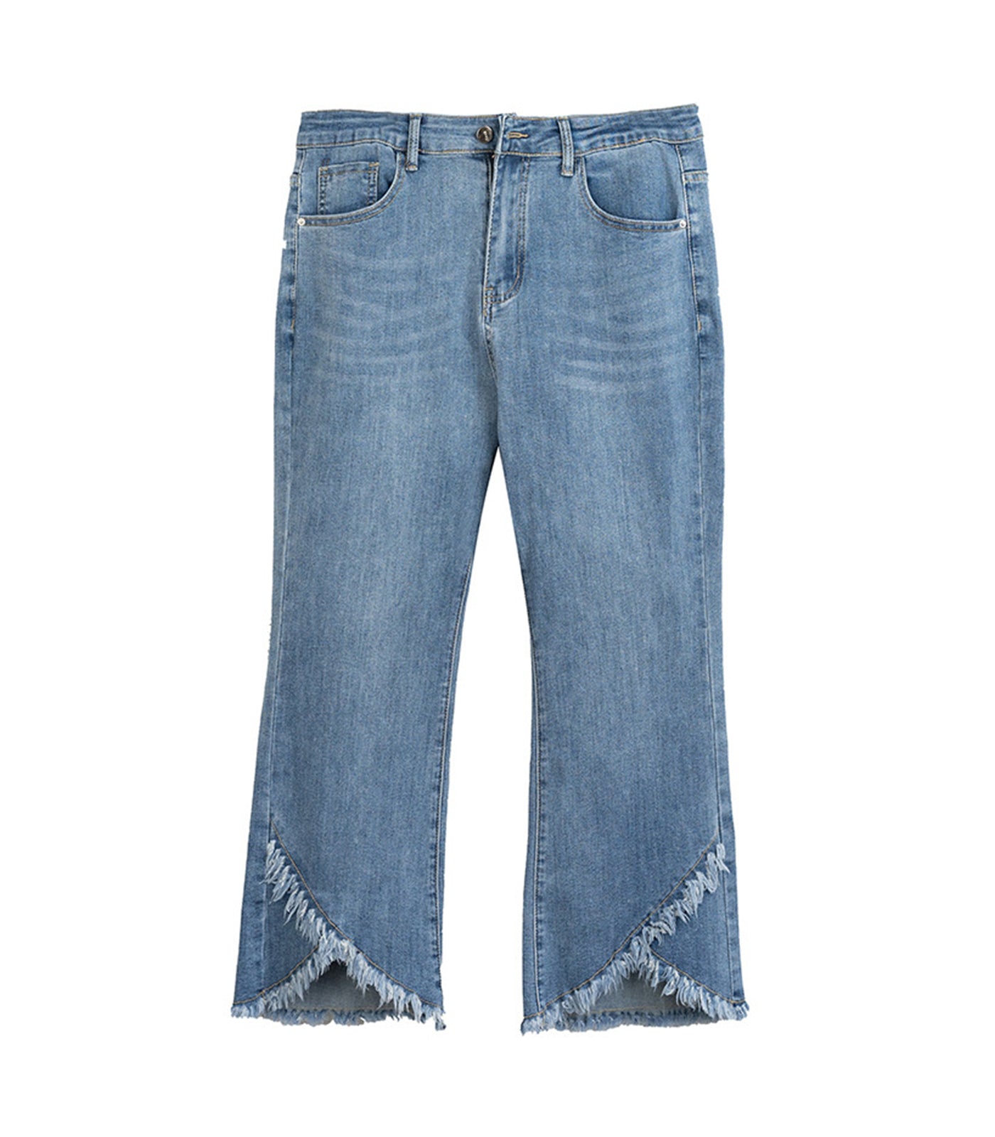 INVACHI Womens Fringe Jeans