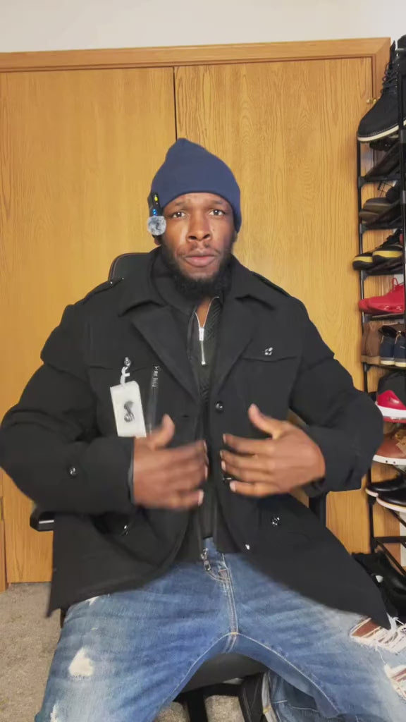 Video laden: INVACHI Men's Wool Blend Coat Double Collar Trench Coat Single Breasted Overcoat for Autumn Winter